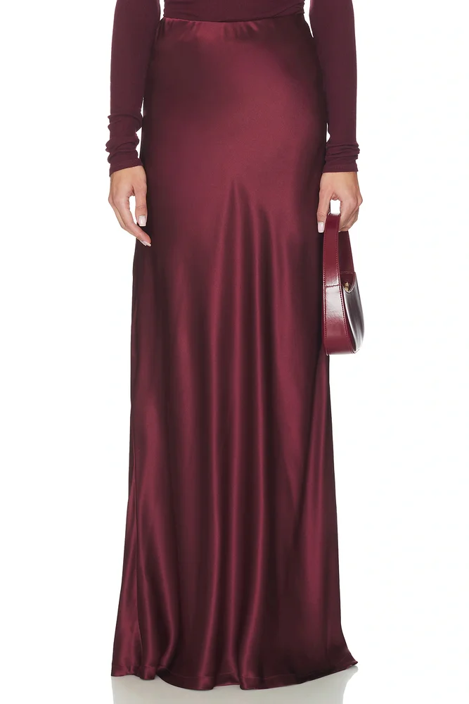 Silk Full Length Skirt
