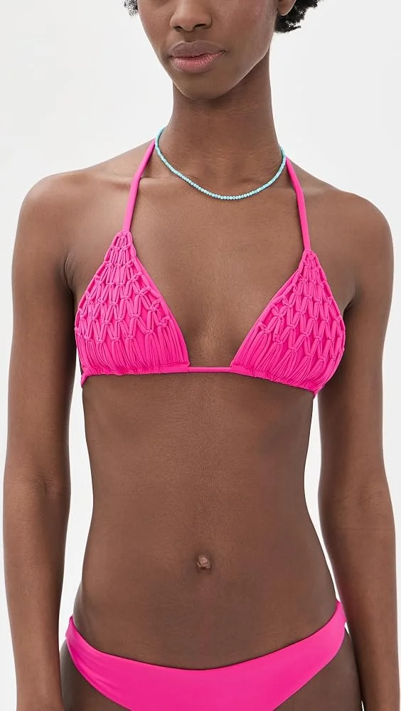 Lila Triangle Bikini Top