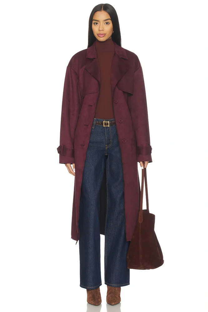 Moxie Faux Suede Coat