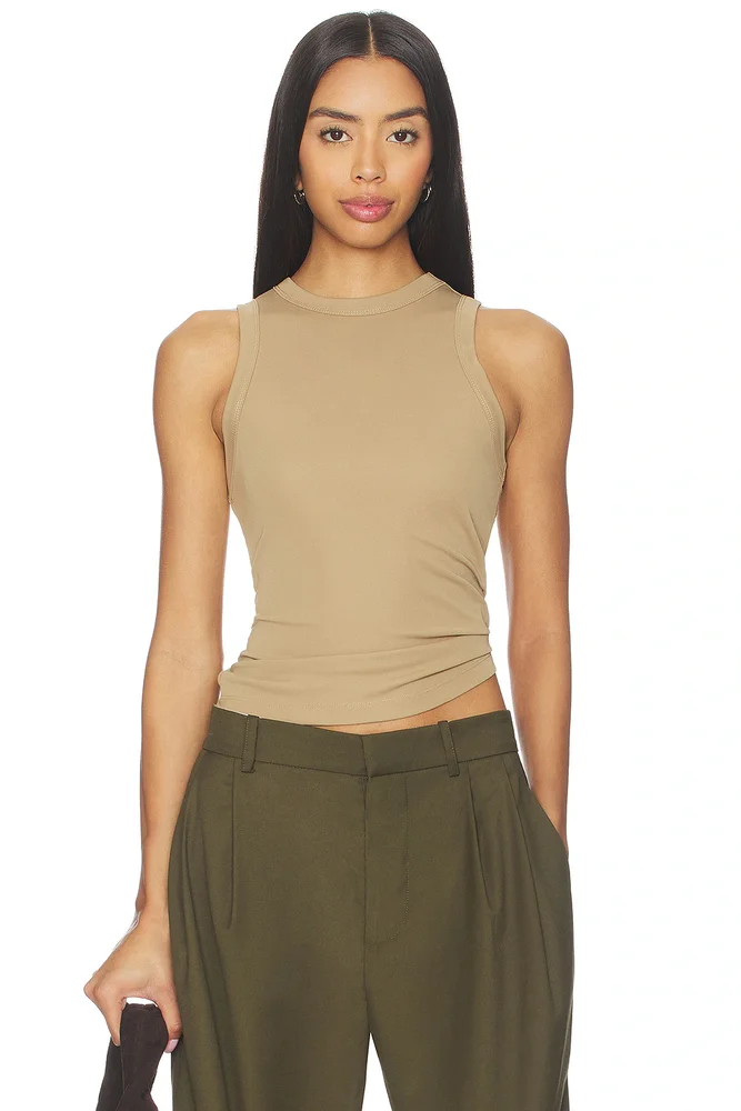 Jersey High Neck Tank