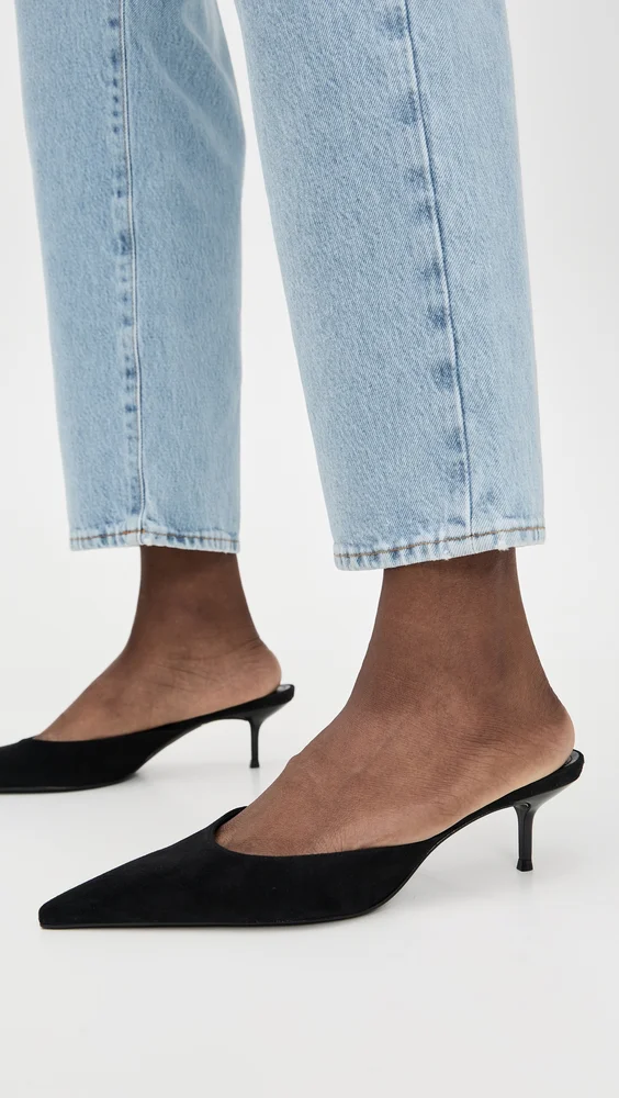 Julie Kitten Heel Mules
