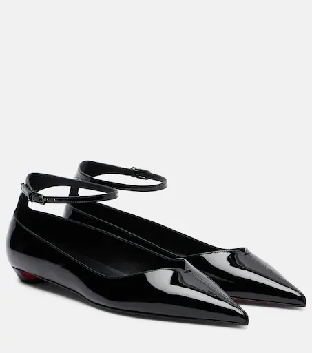 Erozeena Patent Leather Ballet Flats