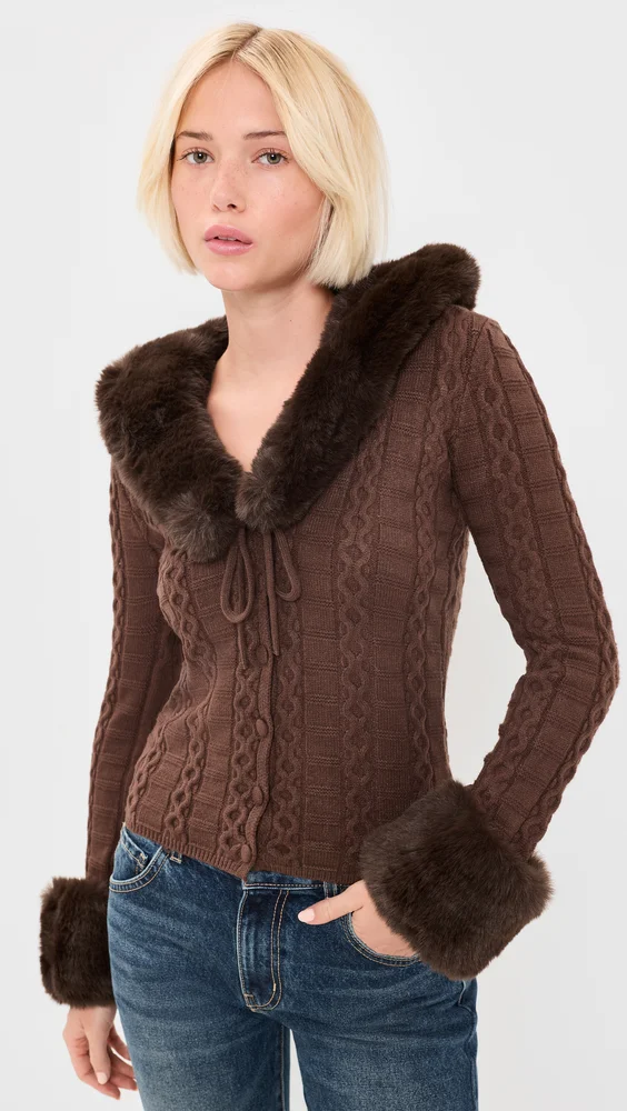 Cable Peggy Cardigan