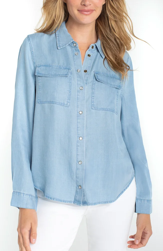BUTTON DOWN SHIRT WITH POCKETS