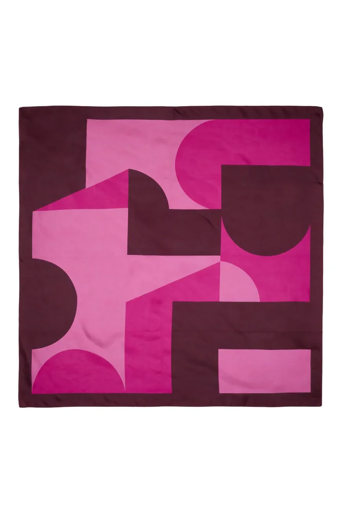 Printed Square Silk Scarf
