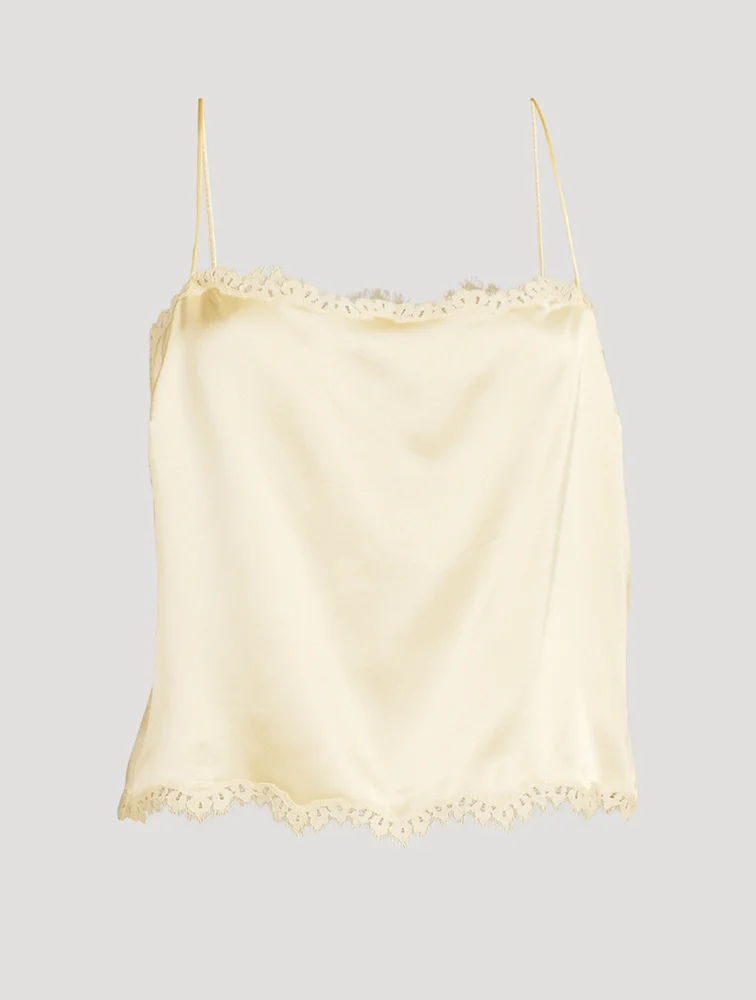 Loure Lace-Trimmed Silk Cami