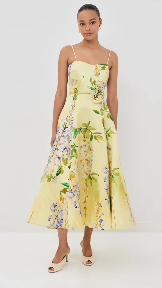 Mariela Linen Midi Dress