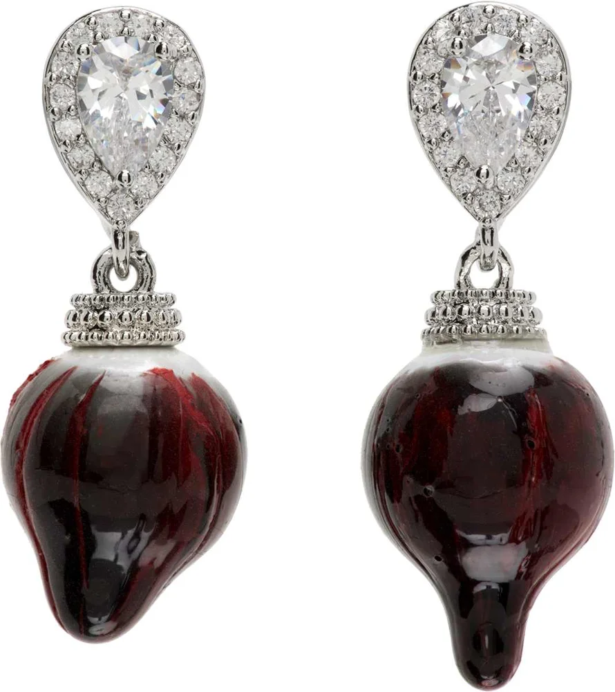 Faux-Pearl Drop Earrings