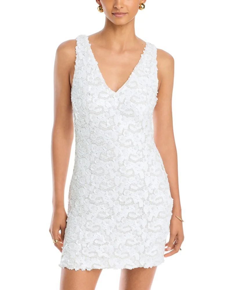 Kinsley V Neck Lace Dress