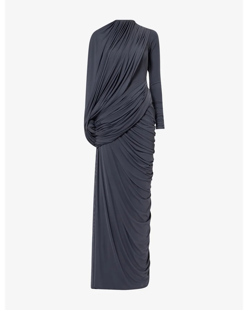 The Suzie Draped Stretch-Woven Maxi Dress