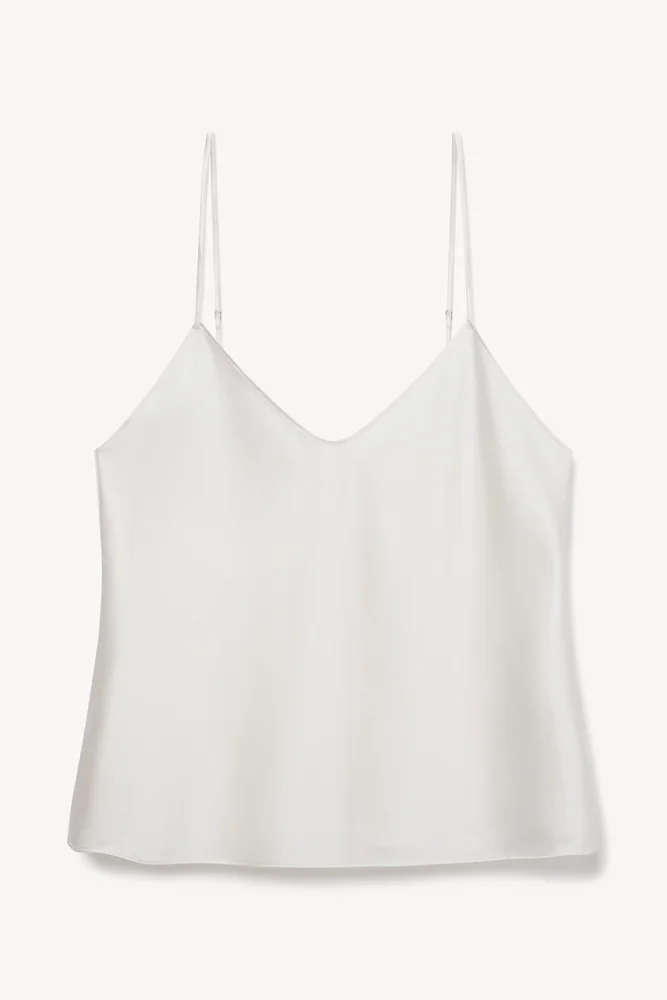 Mila Silk Camisole Ivory