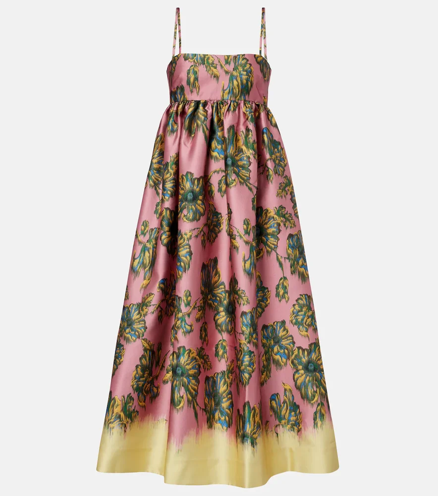 Faye floral midi dress