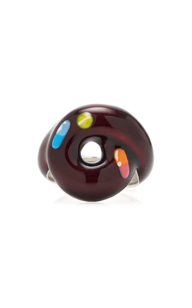 Exclusive Pill Tarallo Sterling Silver Enamel Ring