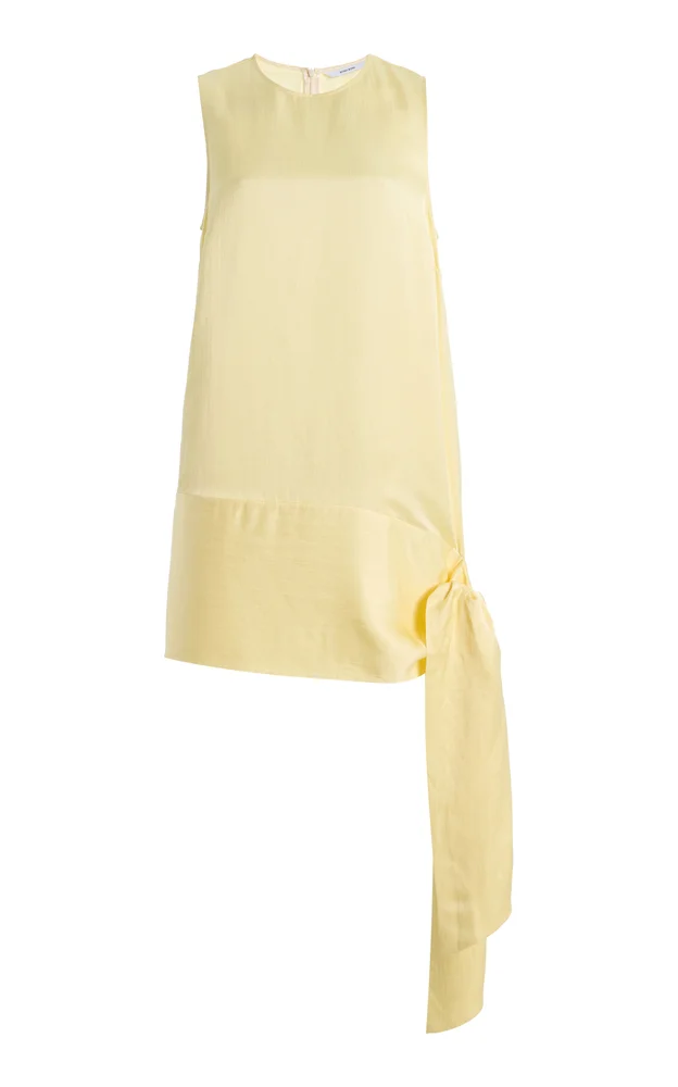 Faro Sash Crepe Mini Dress
