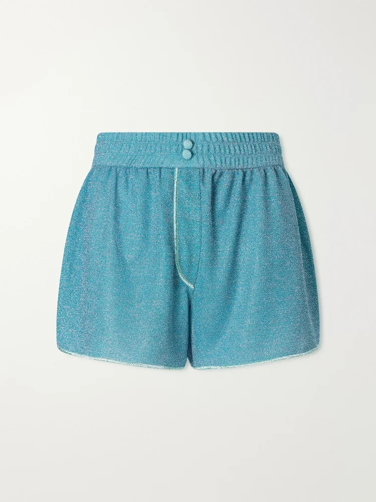Lumiere metallic Lurex shorts
