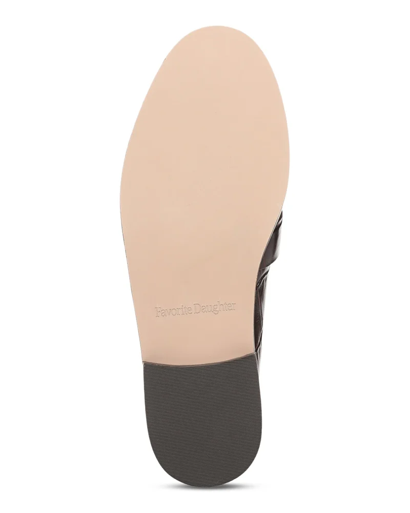 Women's Lola Croc Embossed Leather Loafers