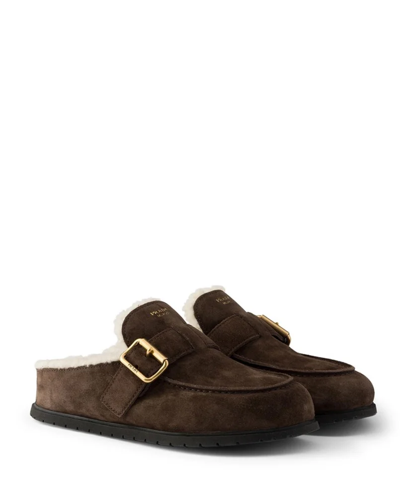 Suede Mules