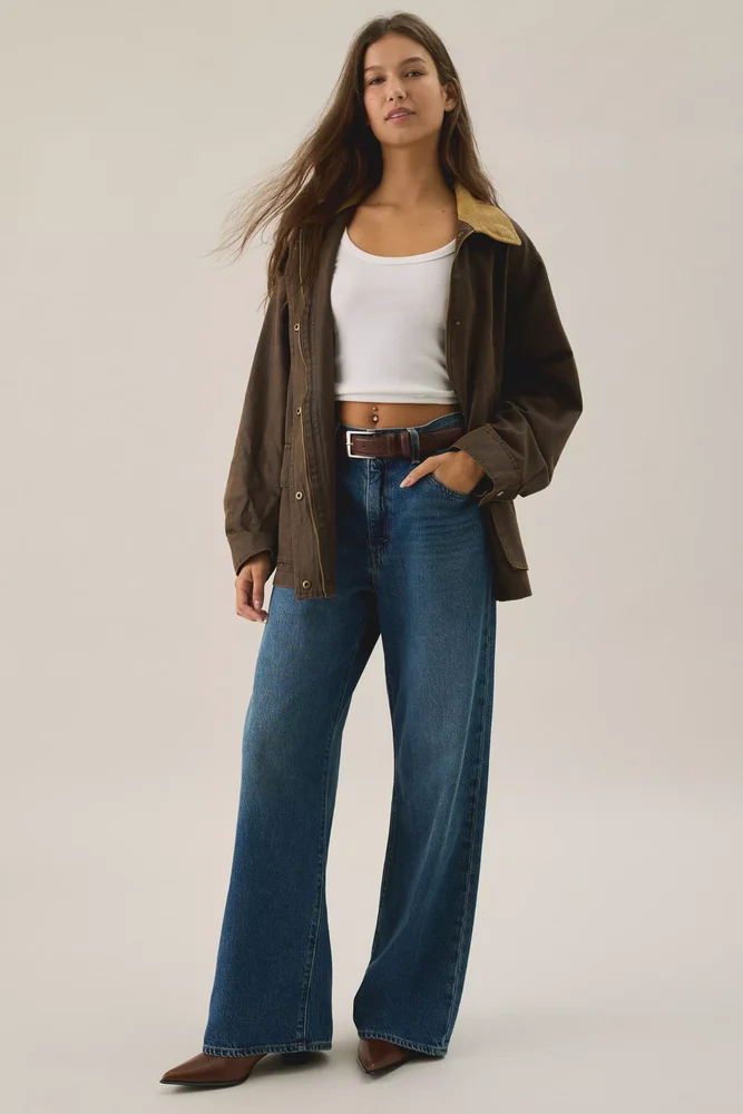 Cinch High-Rise Wide Leg Jeans