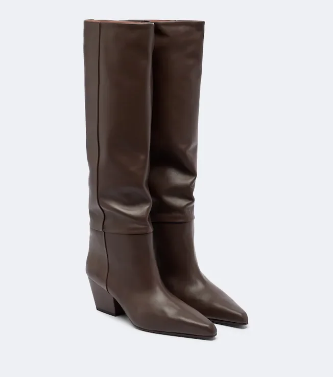 Jane leather knee-high boots