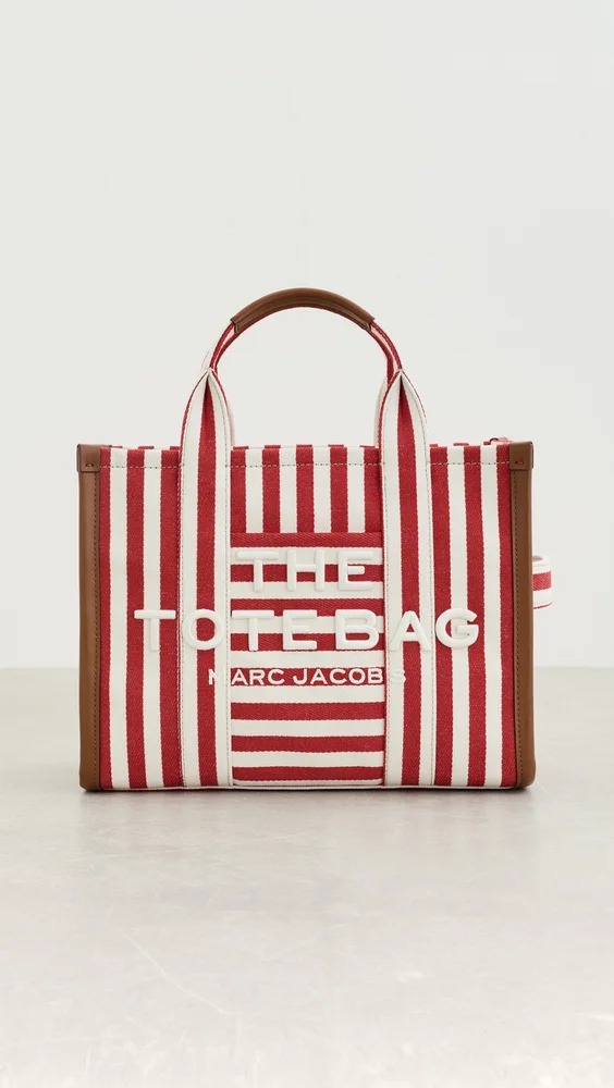 The Medium Striped Canvas Tote Bag