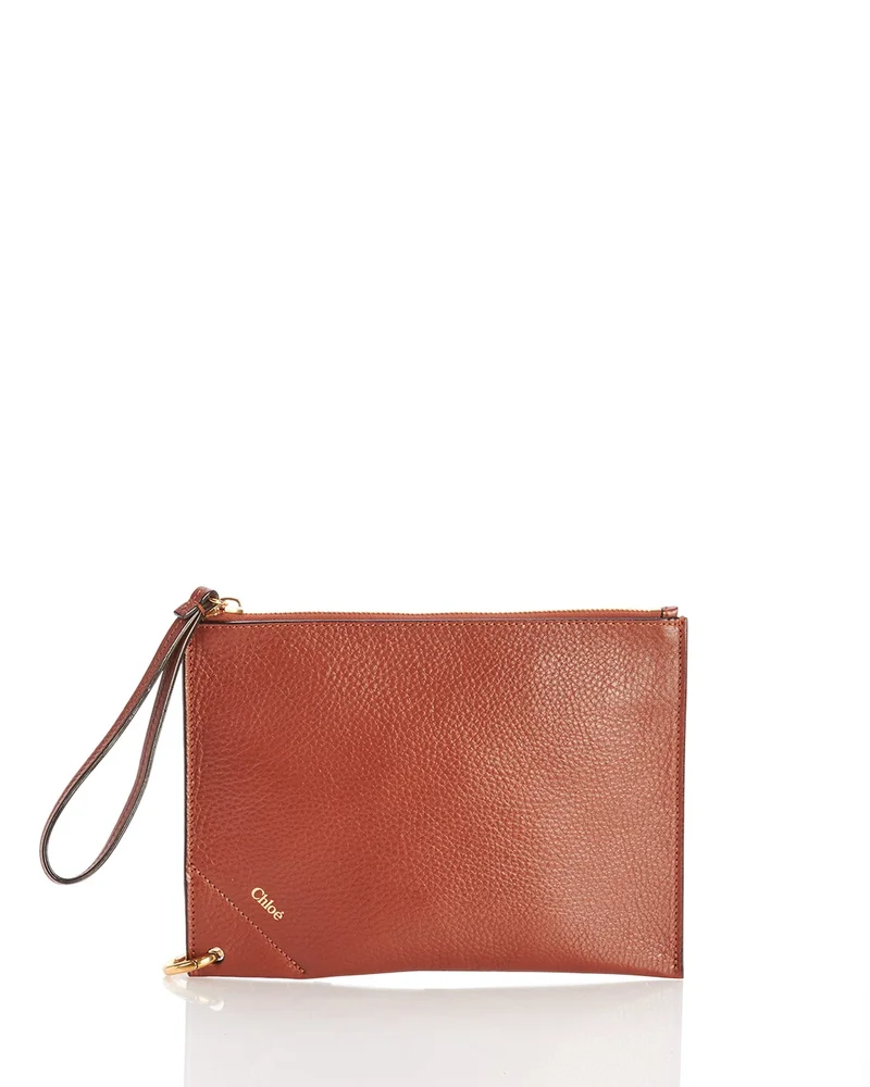 Spin Zip Leather Pouch