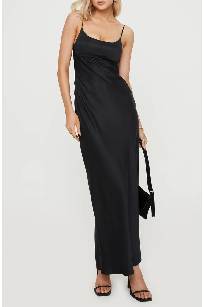 Ravia Satin Maxi Slipdress