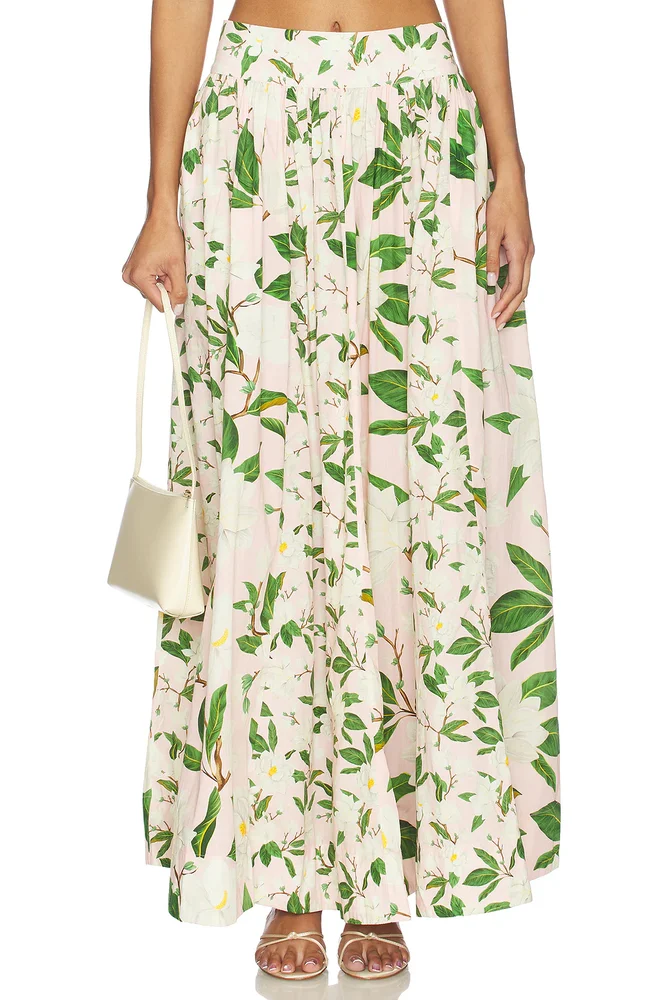 Paneled Maxi Skirt