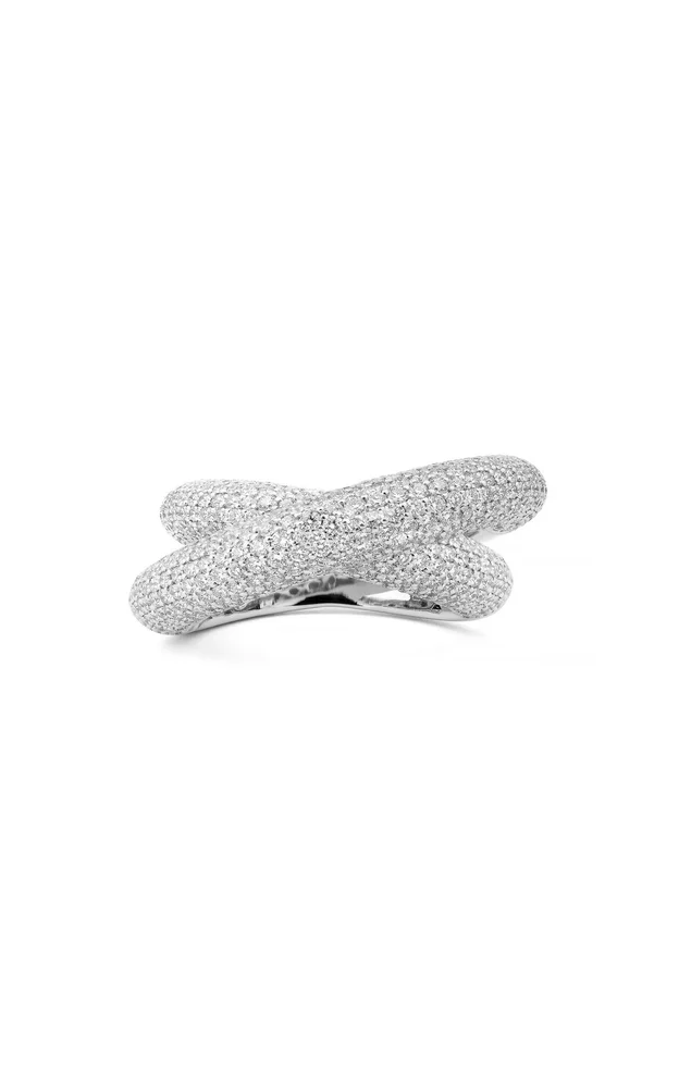 Infinity Loop Ring Medium Full Pavé