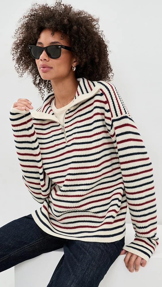 Georgie Half Zip Sweater