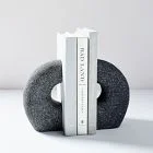 Gray Lava Stone Bookends