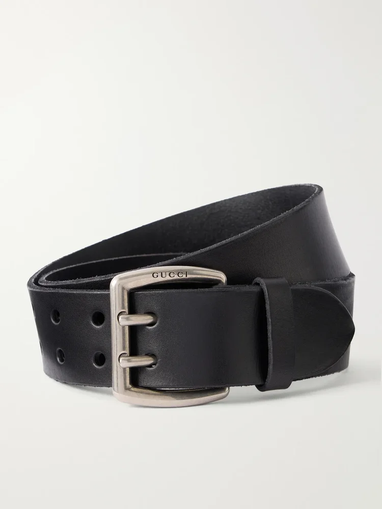 wide leather belt