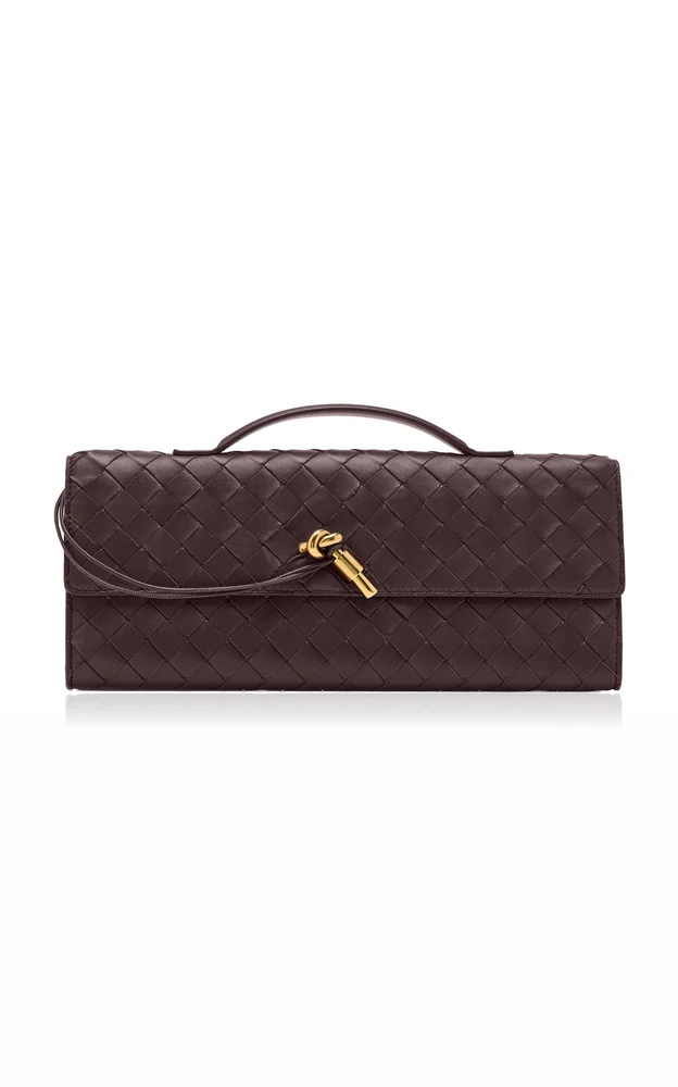 Andiamo Intrecciato Leather Clutch