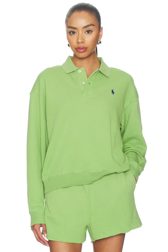 Island Fleece Polo Sweatshirt