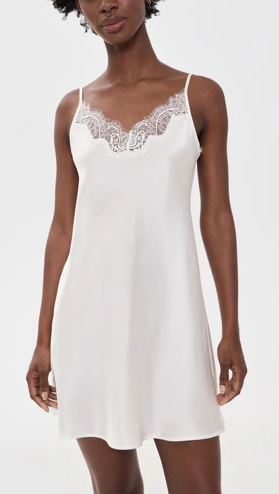 Silk Lace Slip Dress