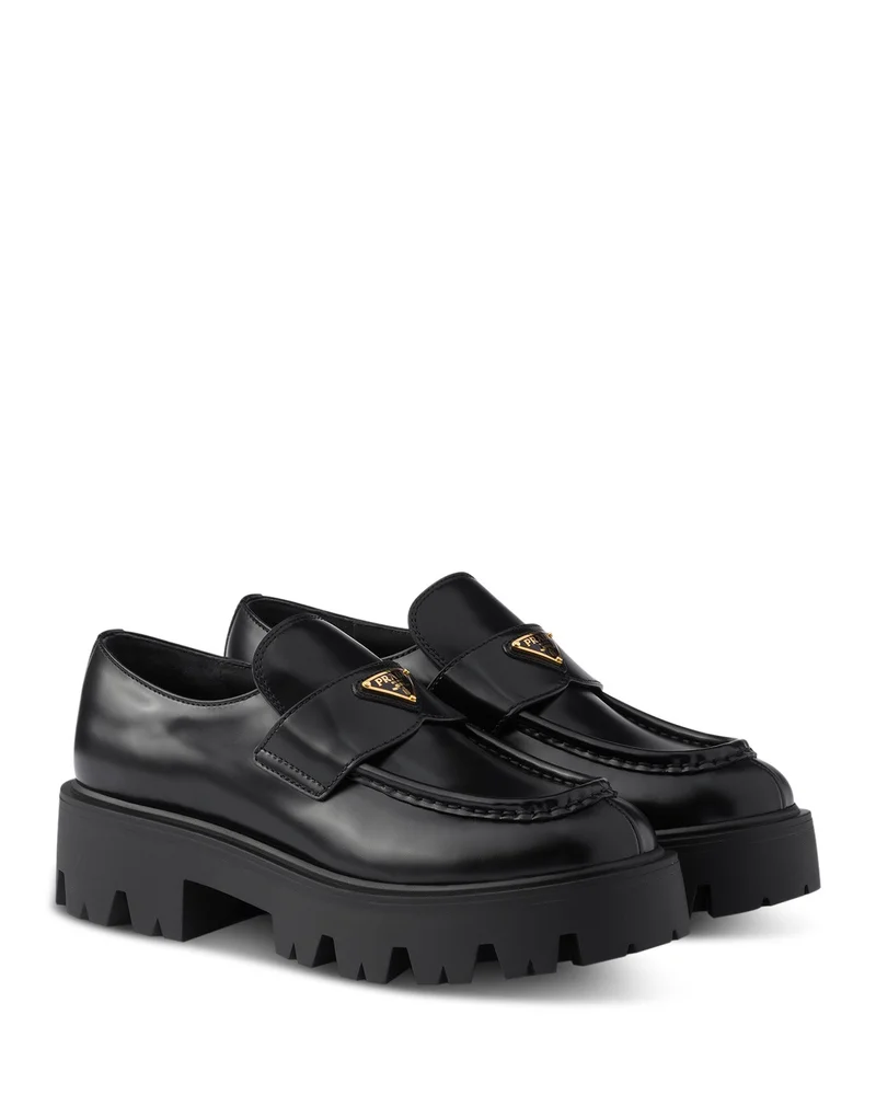 Women's Brushed Leather Loafers