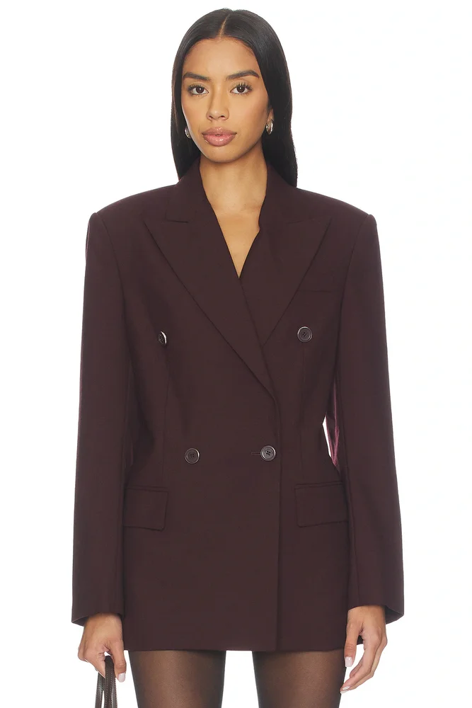 Double Breasted Belt Blazer
