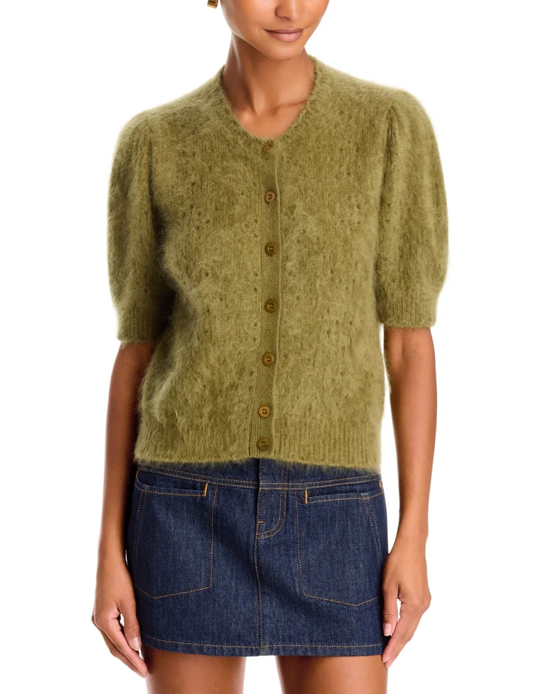 The Wool-Blend Airy Cardigan Sweater
