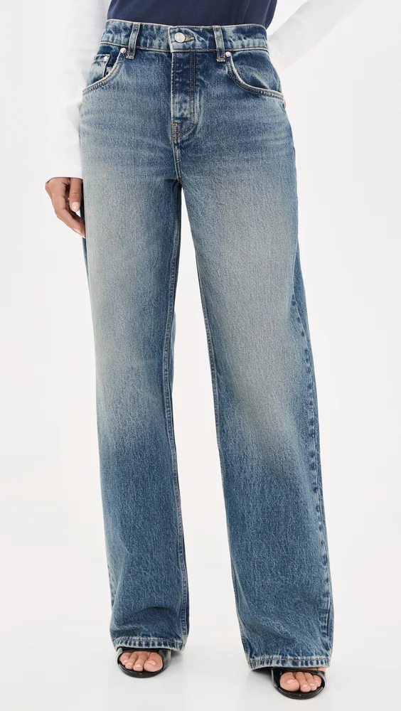 Mid Rise Baggy Jeans