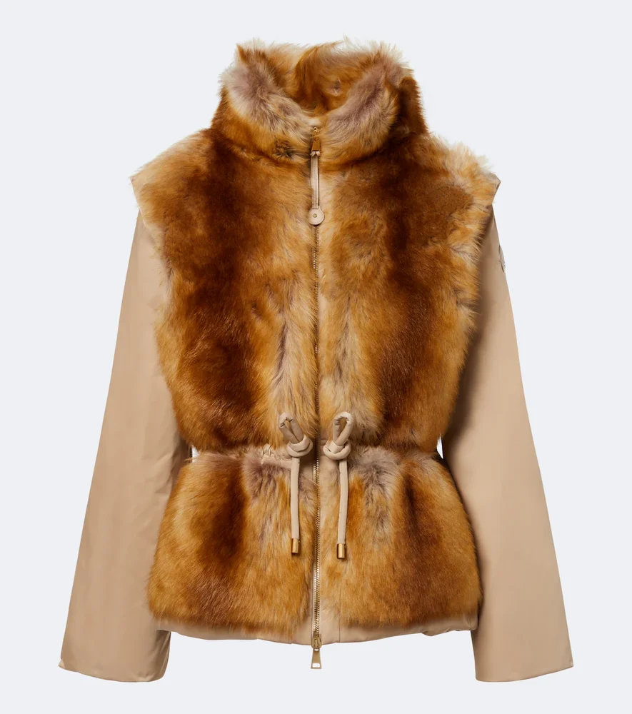 Blaireau shearling-trimmed down jacket