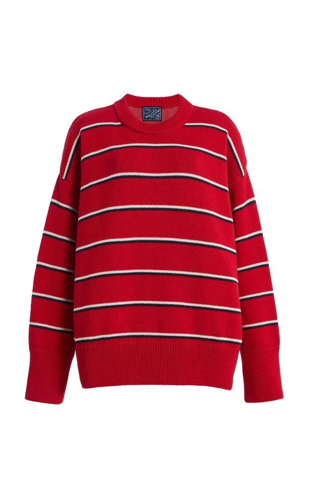Exclusive Cornwall Striped Cotton Sweater