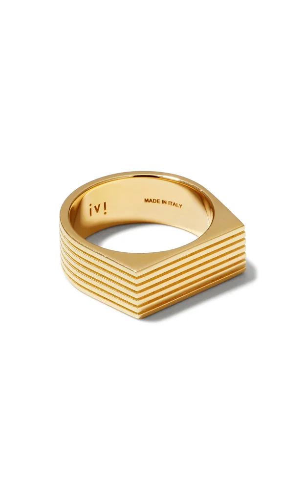 Aurelia Gold-Plated Sterling Silver Signet Ring
