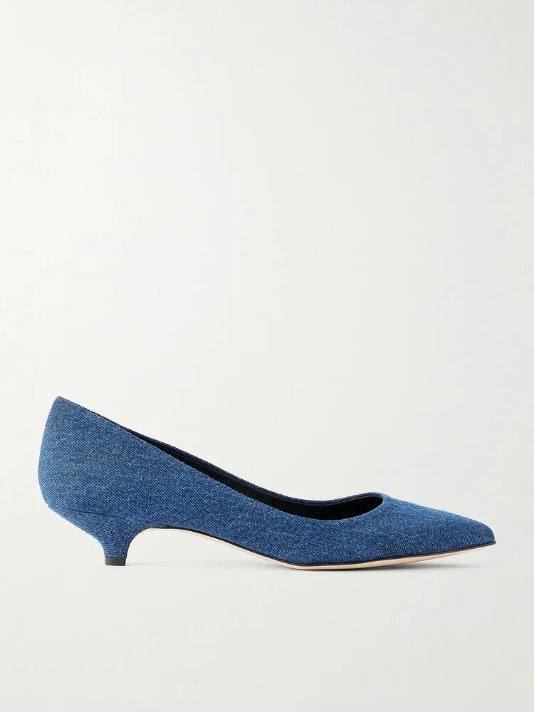 The Kitty denim pumps