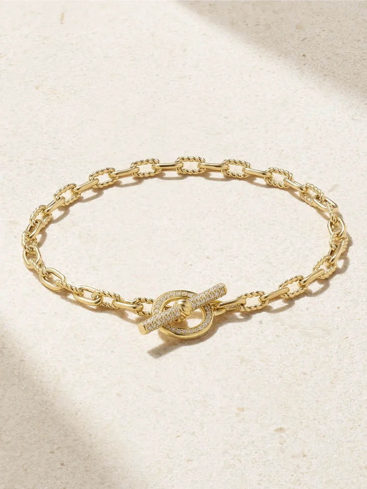 Madison 18-karat gold diamond bracelet