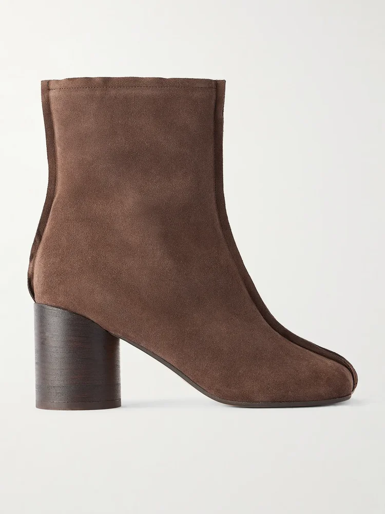 Tabi split-toe suede ankle boots