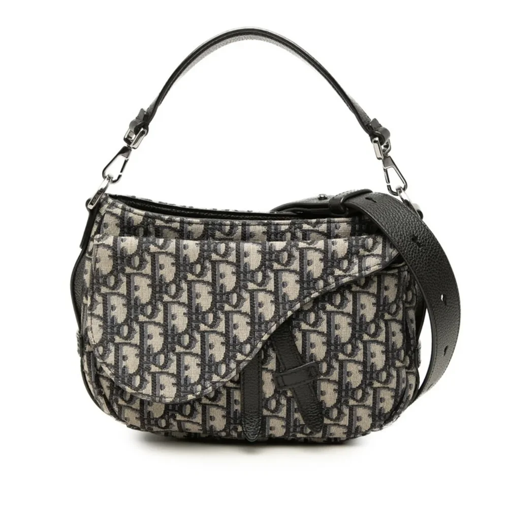 Dior Saddle Soft Bag Oblique Canvas, Blue