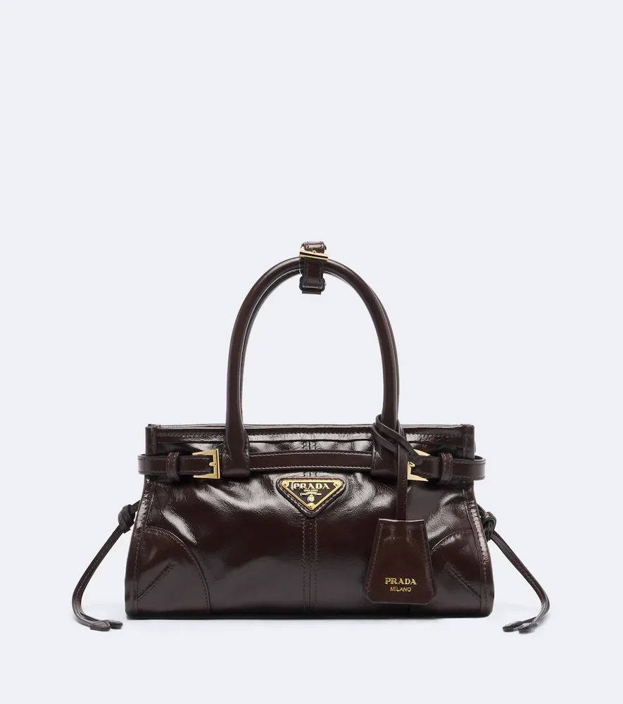 Prada Bonnie Mini leather top-handle bag