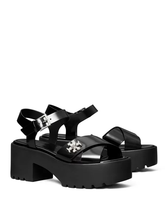 Women's T Lock Lug Heel Sandals