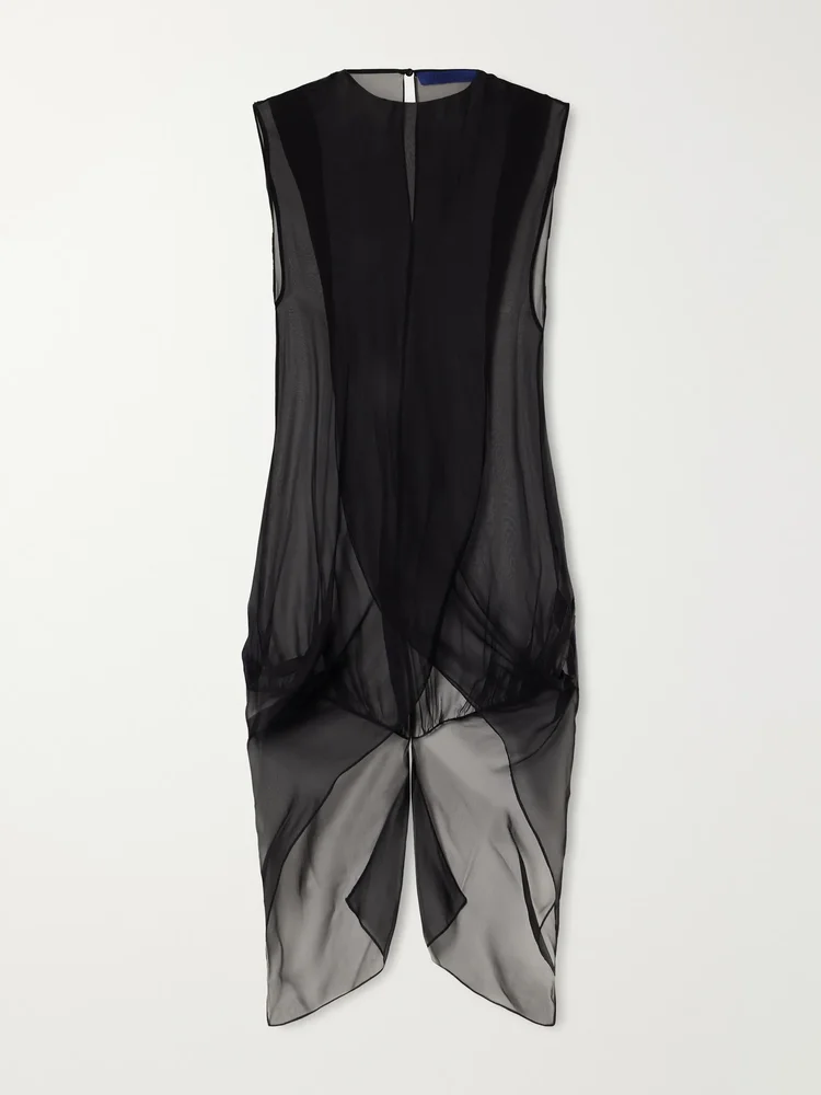 Olga layered silk tank