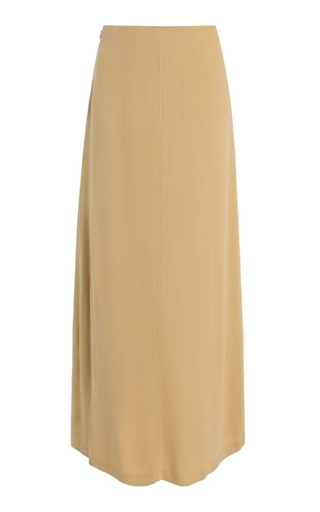 Flared Jersey Midi Skirt