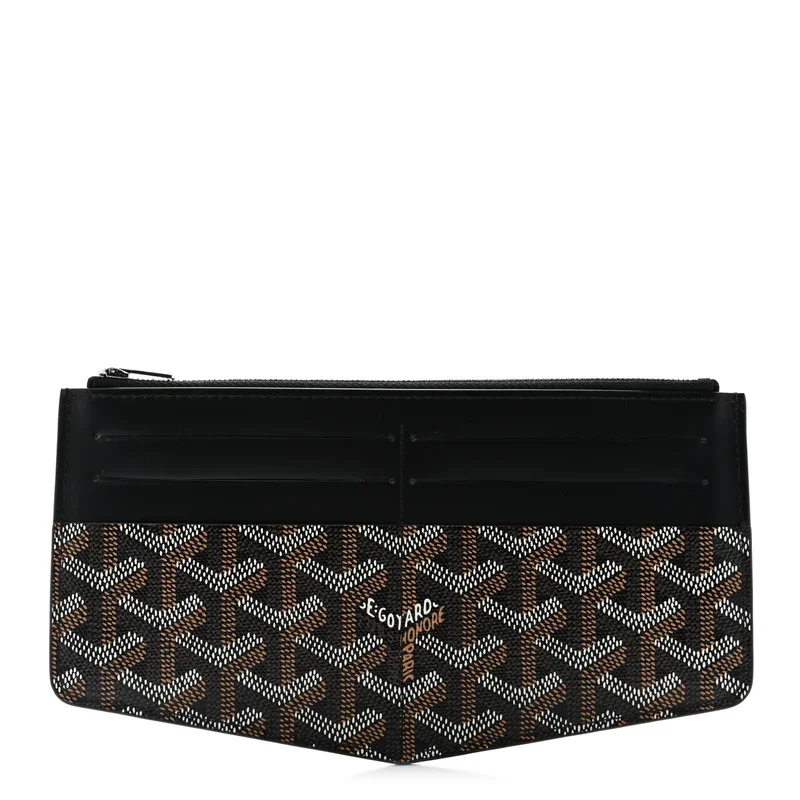 Goyardine Insert Louise Wallet, Black